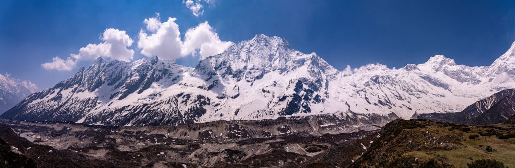 panoramic view of Mount Manaslu
