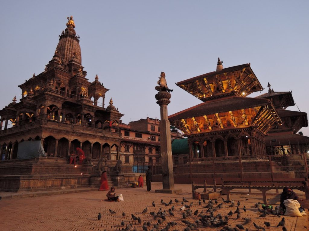 Beautiful temples at Patan Durbar Square