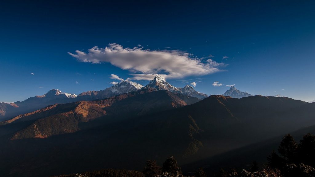 Annapurna South and Himchuli from poonhill
