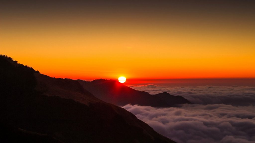 early sunrise view from poonhill